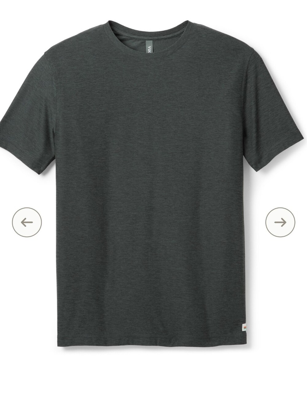 Vuori Short Sleeve Crew Tee - Charcoal Gray
